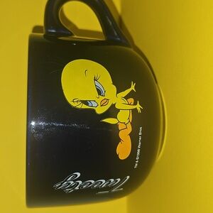 Warner Bros. Blue  Mug with Yellow Tweety Graphic